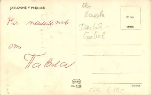 Ak Jablonné v Podještědí Deutsch Gabel Region Reichenberg, Ortspartie