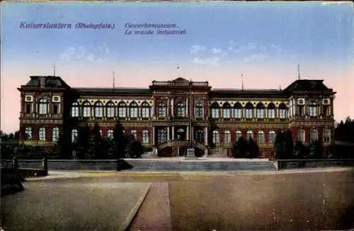 Ak Kaiserslautern, Platz mit Blick zum Gewerbemuseum