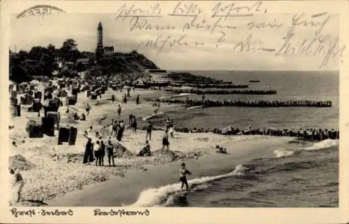 Ak Niechorze Ostseebad Horst Pommern, Badestrand