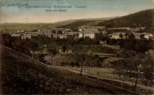 Ak Weilmünster im Taunus Hessen, Kindersanatorium, Panorama