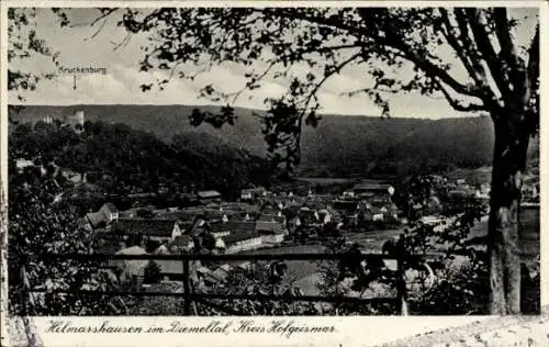 Ak Helmarshausen Bad Karlshausen, Blick ins Diemeltal, Kruckenburg