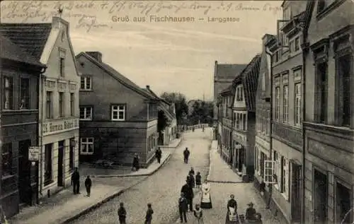 Ak Primorsk Fischhausen Ostpreußen, Langgasse