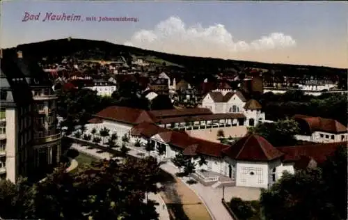 Ak Bad Nauheim in Hessen, Ortsansicht, Blick auf den Johannisberg