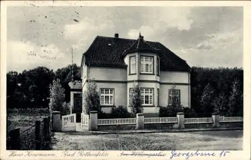 Ak Bad Rothenfelde am Teutoburger Wald, Haus Konemann, ein großes Gebäude, Garten, Georgstraße 15