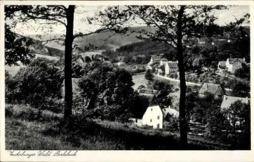 Ak Berlebeck Detmold im Teutoburger Wald, Heutoburger Wald, malerische Landschaft, Hügel und B...