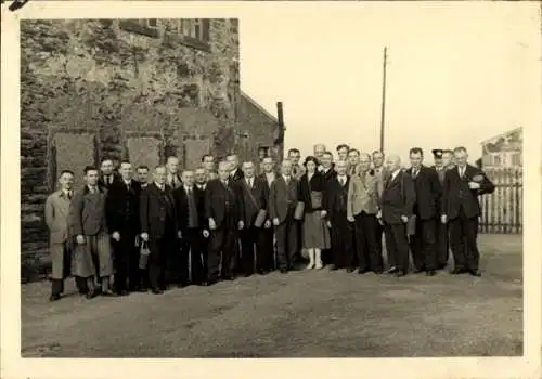 Foto Ak Freiberg in Sachsen, Gruppenbild