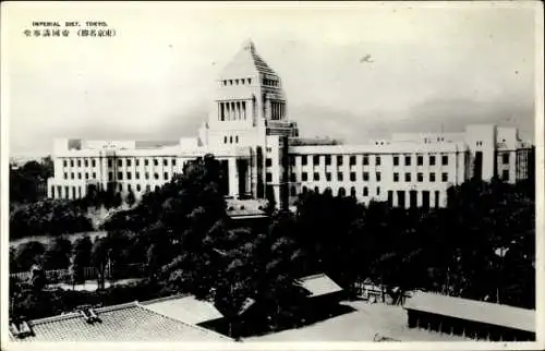 Ak Chiyoda Tokyo Tokio Japan, Imperial Diet,  beeindruckendes Gebäude, historische Architektur...