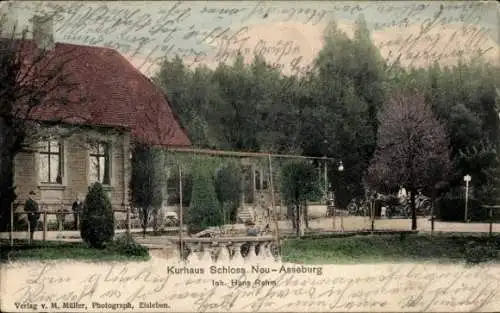 Ak Blumerode Mansfeld im Harzvorland, Neu Asseburg, Kurhaus Schloss Neu- Photographien von V. ...