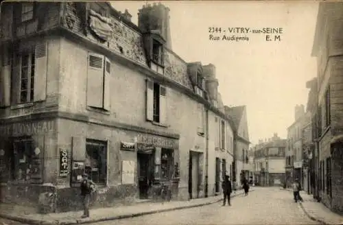 CPA Vitry-sur-Seine, Val-de-Marne, Rue Audigeois