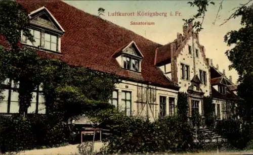 Ak Kaliningrad Königsberg Ostpreußen, Luftkurort Königsberg i. Fr., Sanatorium, alte Gebäude, ...