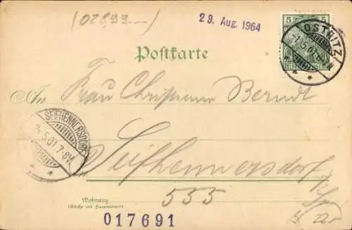 Ak Ostritz in der Oberlausitz, Gesamtansicht