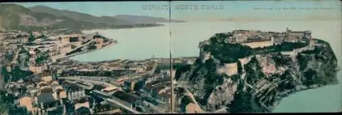 Ak Monte Carlo Monaco, Stadtansicht, Küstenlandschaft, historische Gebäude, Meer