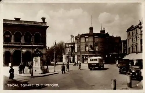 Ak Chelmsford East England, Tindal Square