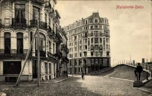 Ak Mariakerke Bains Ostende Westflandern, Straßenpartie, Hotel