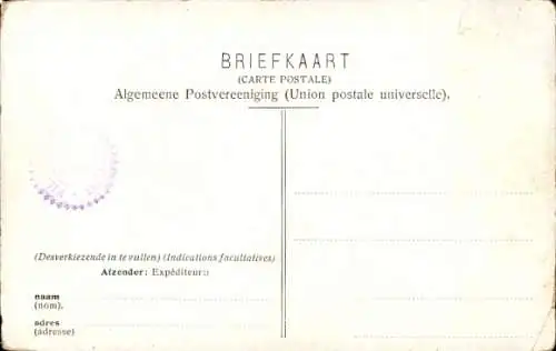 Ak Vlissingen Zeeland Niederlande, Wasserflut, Häuser im Wasser, Menschen in Booten