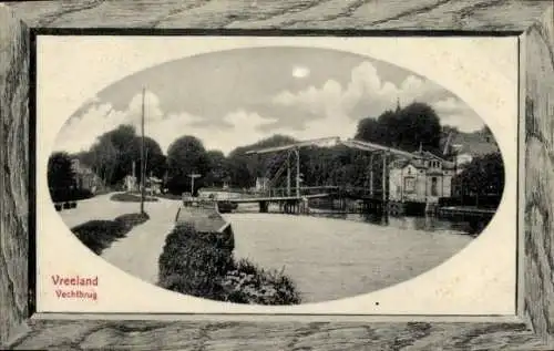 Präge Passepartout Ak Vreeland Utrecht, Vechtbrücke