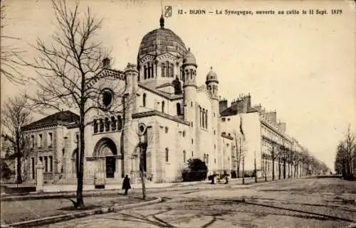 Judaika Ak Dijon Côte d'Or, La Synagogue, Synagoge, Boulevard Carnot