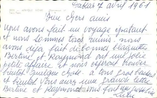 Ak Afrika, Tänzerin, Tam-Tam