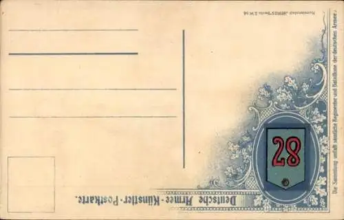 Ak Deutsche Armee, Soldat in Uniform, Gemaltes Porträt