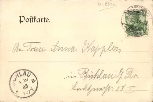 Litho Bischofswerda in Sachsen, Bierhaus zum Napoleonstein