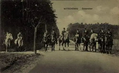 Ak Wittichenau in der Oberlausitz, Osterreiter