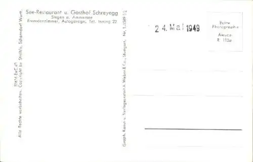 Ak Stegen Inning am Ammersee, Fliegeraufnahme