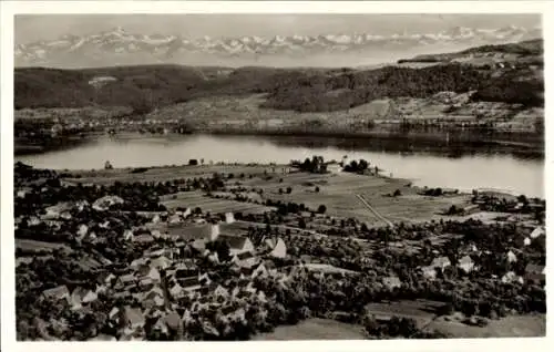 Ak Oehningen Öhningen am Untersee Baden, Fliegeraufnahme