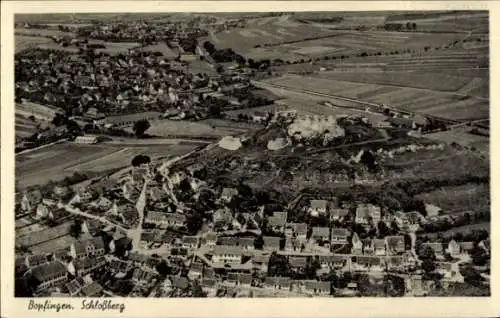 Ak Bopfingen im Ostalbkreis, Fliegeraufnahme, Schlossberg