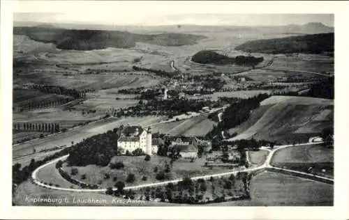 Ak Lauchheim im Ostalbkreis, Schloss Kapfenburg, Fliegeraufnahme