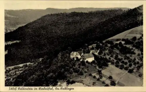 Ak Rudersberg in Württemberg, Fliegeraufnahme, Schloss Waldenstein