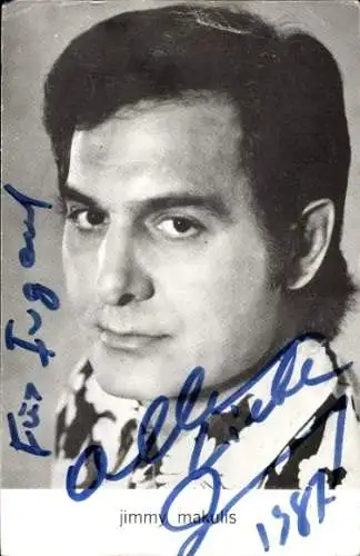 Foto Jimmy Makulis, Sänger, Autogramm