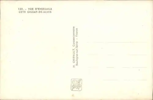 Ak Paris VII., Expo 1937, Vue d'ensemble, cote Champ de Mars, Eiffelturm
