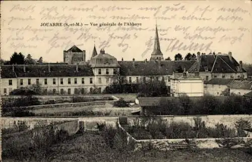 Ak Jouarre Seine et Marne,  Vue generale de l'Abbaye