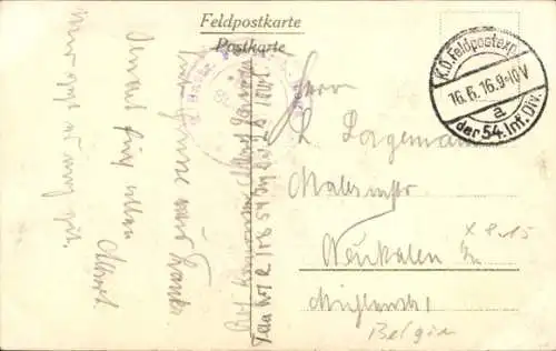 Ak Wiseppe Lothringen Meuse, Église, Kirche, Teilansicht der Ortschaft 