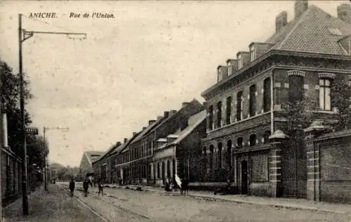 Ak Aniche Nord, Rue de l'Union, maisons