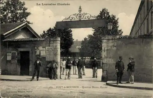 Ak Pont à Mousson Mussenbrück Lothringen Meurthe et Moselle, Quartier Duroc, Entree