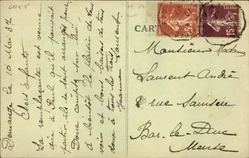 Ak Verdun Meuse, Fliegende Schwalben, Texte 'De Verdun...', 'Un Bonjour', 'Mes Amitiés', 'Mon ...