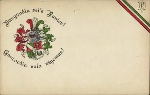 Studentika Ak Berlin, Corps Burgundia, Wappen, RSC
