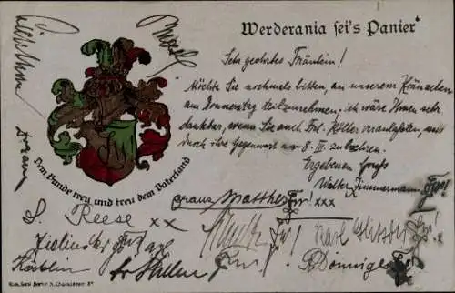 Studentika Ak Berlin, Corps Werderania, Wappen, RSC