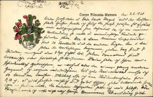 Studentika Ak Gießen, Corps Silvania, Wappen, RSC