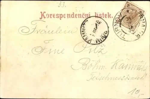 Ak Turnov Turnau Region Reichenberg, Platz
