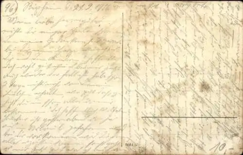 Ak Rixheim Elsaß Haut Rhin, Langestraße, Wohnhäuser