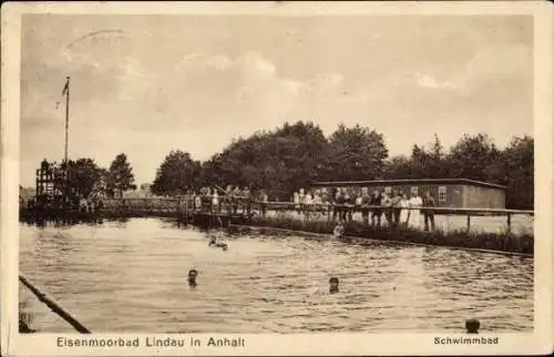 Ak Bad Lindau Zerbst in Anhalt, Schwimmbad