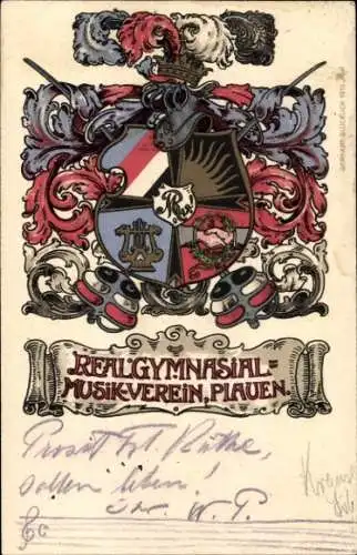 Wappen Ak Plauen im Vogtland, Realgymnasialer Musikverein