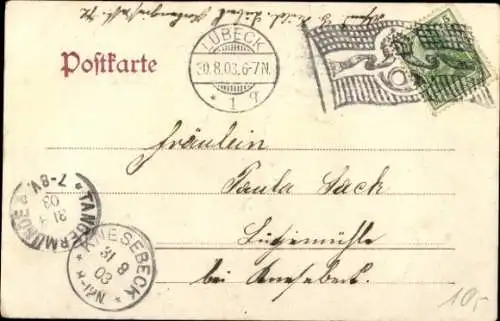 Ak Hansestadt Lübeck, Mühlentor Allee