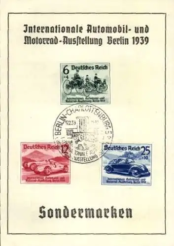 Ak Internationale Automobil und Motorrad Ausstellung Berlin 1939, Deutsche Bank, Sparbuch