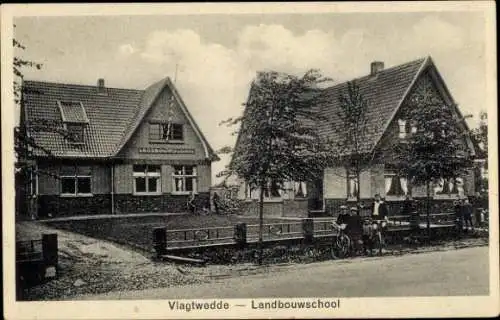 Ak Vlagtwedde Vlagtwedde Groningen, Landbouwschool