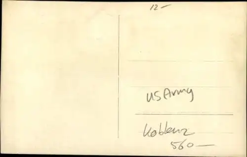 Foto Ak Koblenz am Rhein, Überschwemmung, US Army