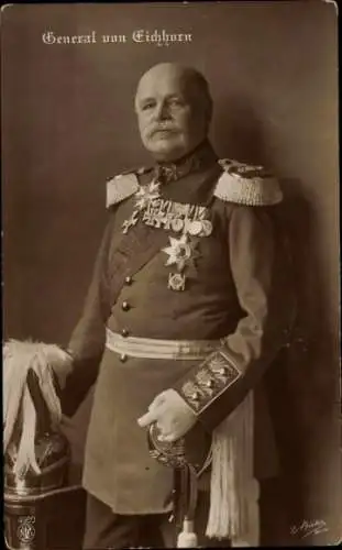 Ak General von Eichhorn, Porträt in Uniform