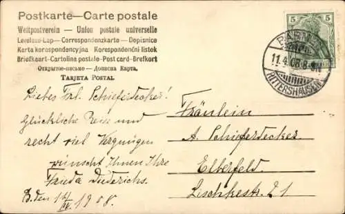 Künstler Ak Haslehust, E. W., Menschen am Ufer, Ruderboot, Segelboot